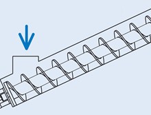 Single Screw Conveyor - Inclined Conveyor